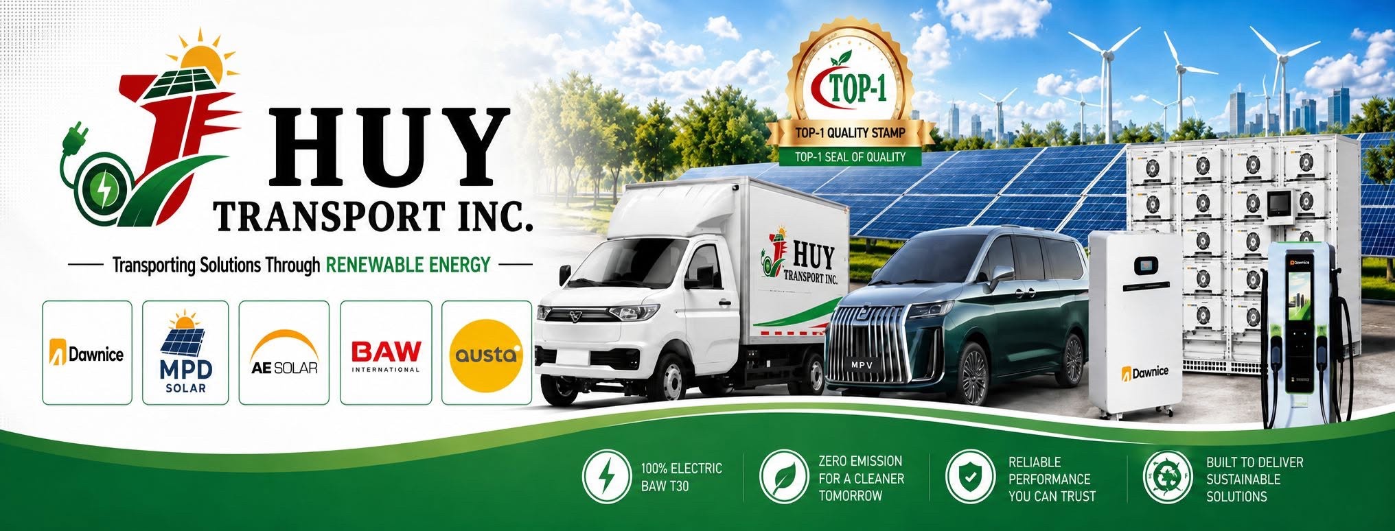 JHUY Transport renewable energy portfolio banner